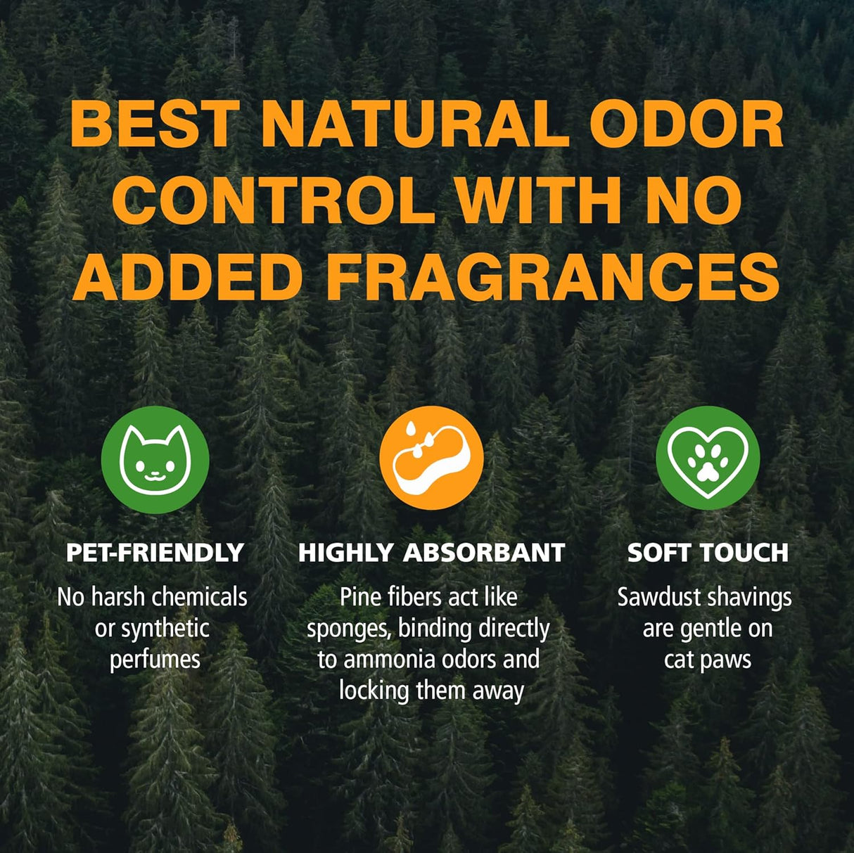 Arm & Hammer Piedra para gato Feline Pine Platinum 18lb, no aglomerante