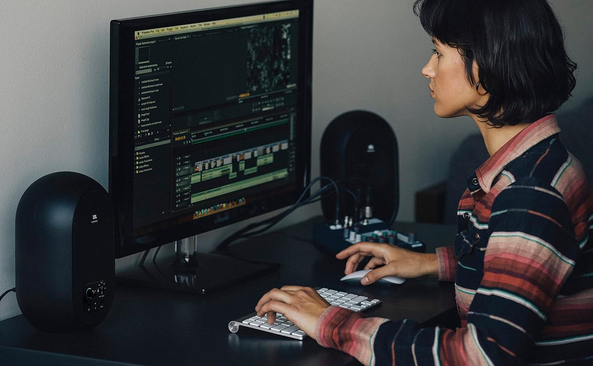 Monitores de referencia JBL 1 Series 104-BT con Bluetooth, par