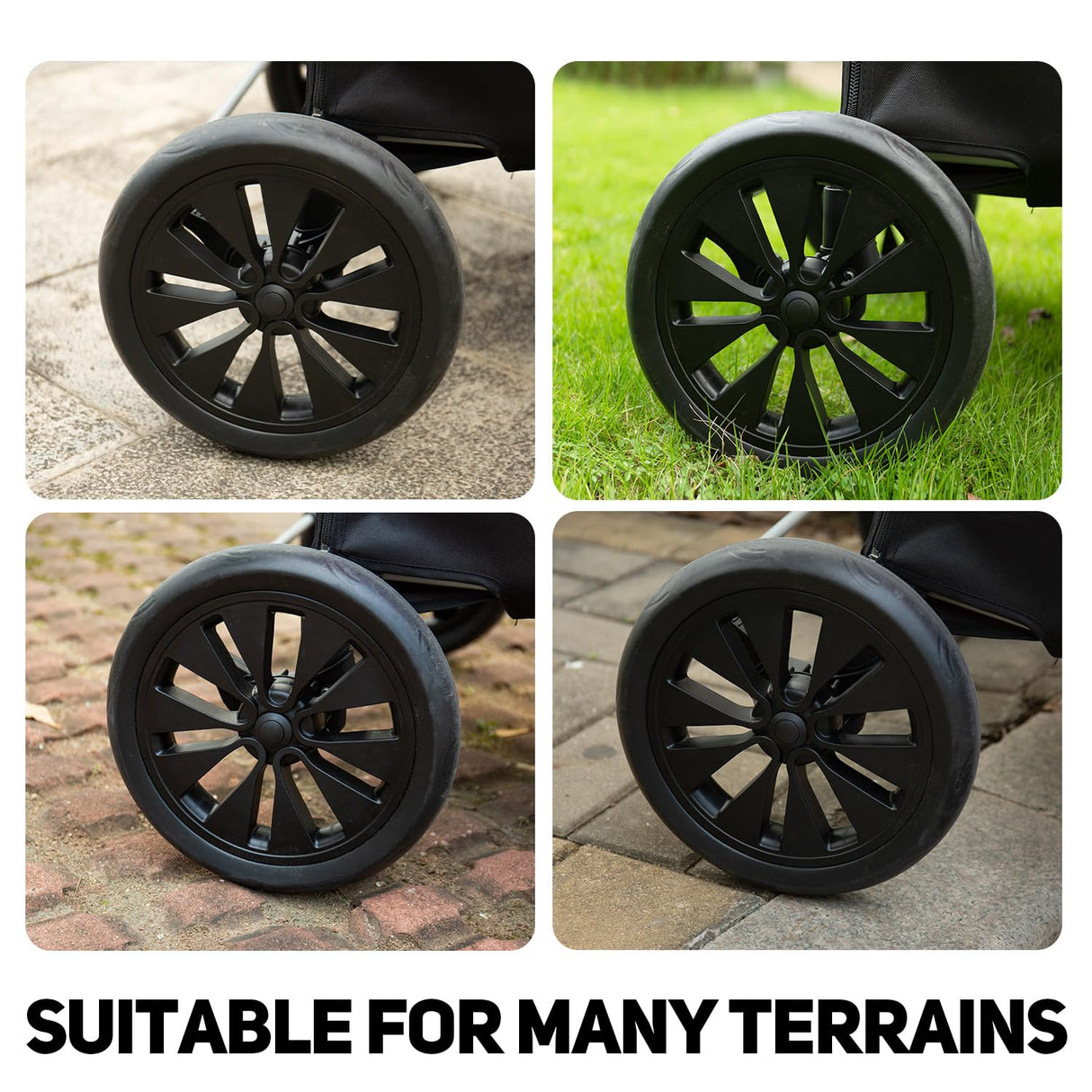 Carrito para Perros Grandes, Plegable, Soporta hasta 100 LBS