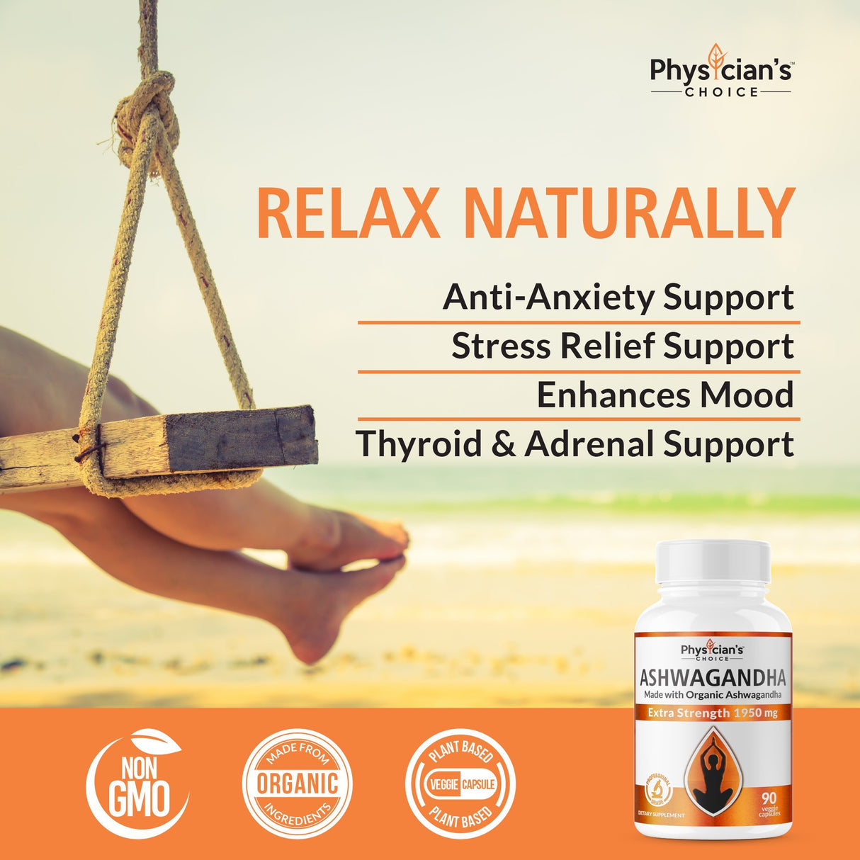 Extracto orgánico de raíz de soporte de tiroides, cortisol