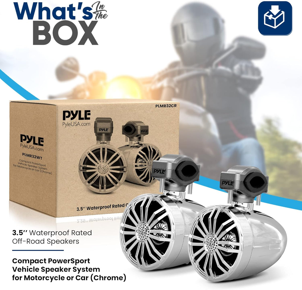 Parlantes todoterreno impermeables PYLE PLMR32CR