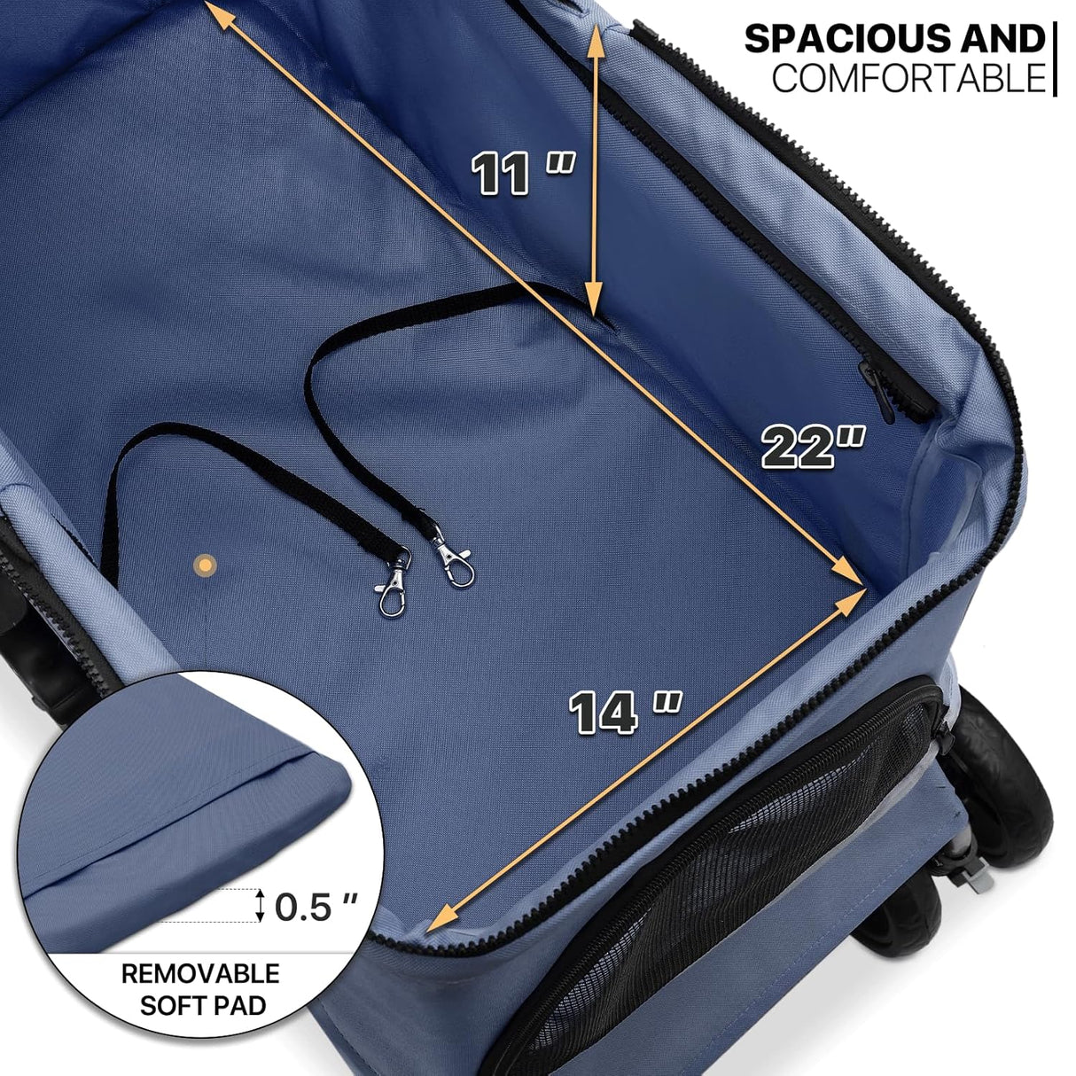 Carrión 3 en 1 MoNiBloom para Mascotas, hasta 33 lbs, Plegable