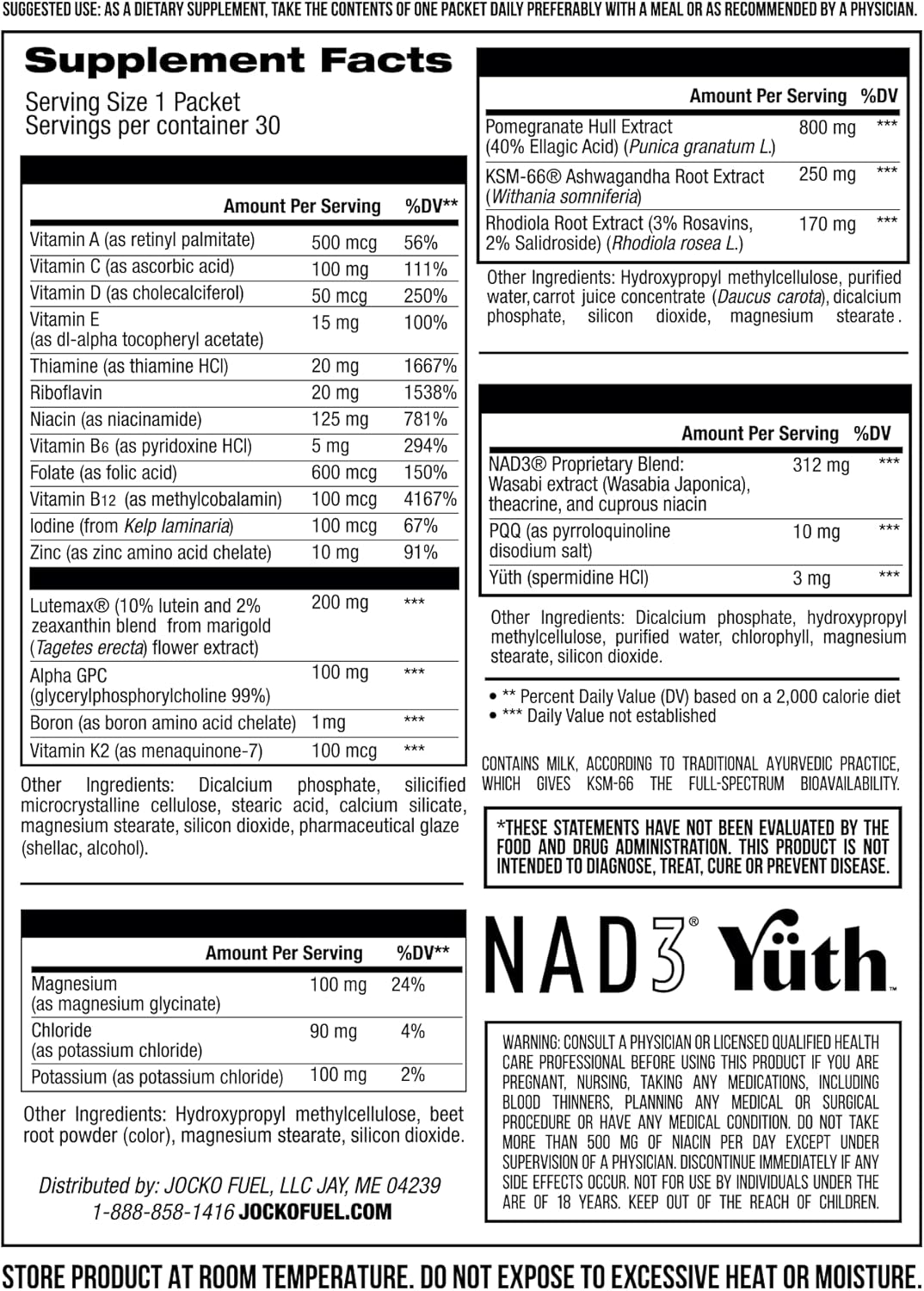 Suplemento Multivitamínico para el envejecimiento cardíaco