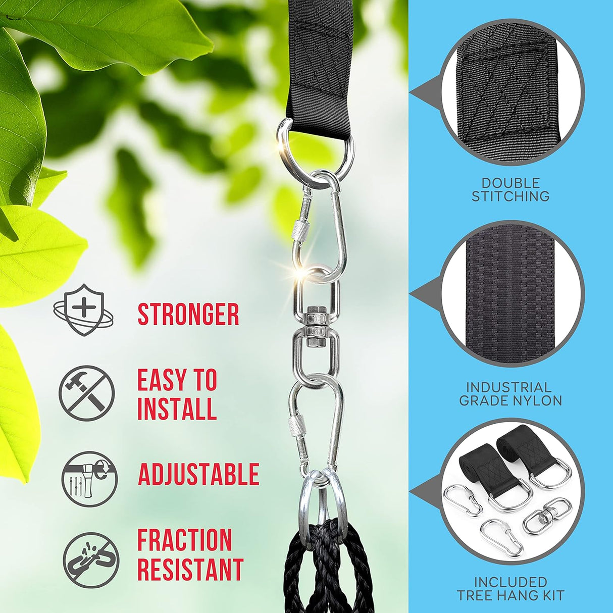 Columpio para tienda de campaña SERENELIFE SLSWNG350PK