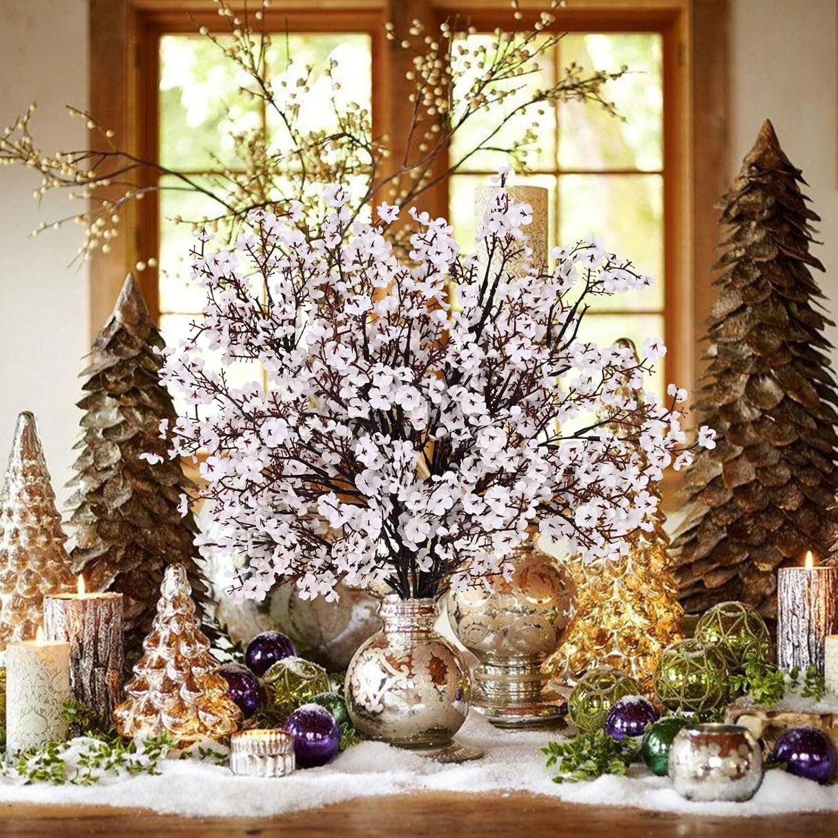 Yastouay Flores Artificiales, 10Pcs Gypsophila para Decoración