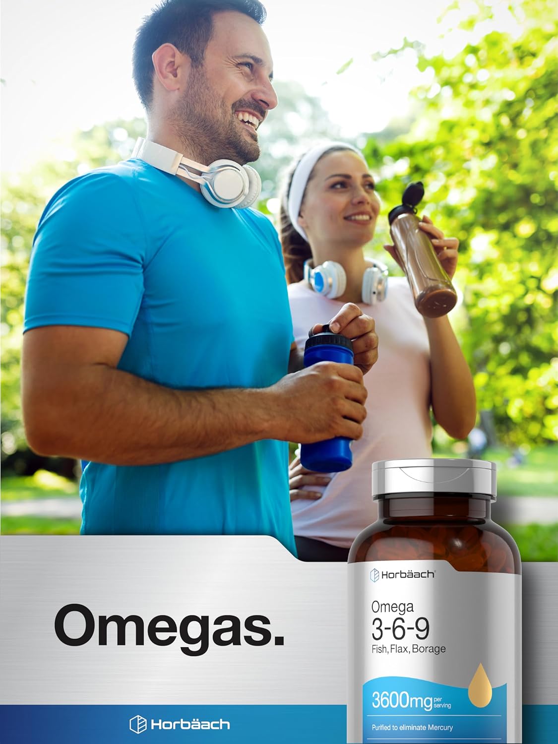Horbäach Omega 3-6-9 240 Cápsulas Aceites Naturales