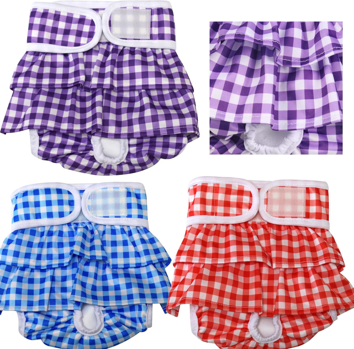 JoyDaog Paquete de 3 pañales para perros pequeños de primera calidad