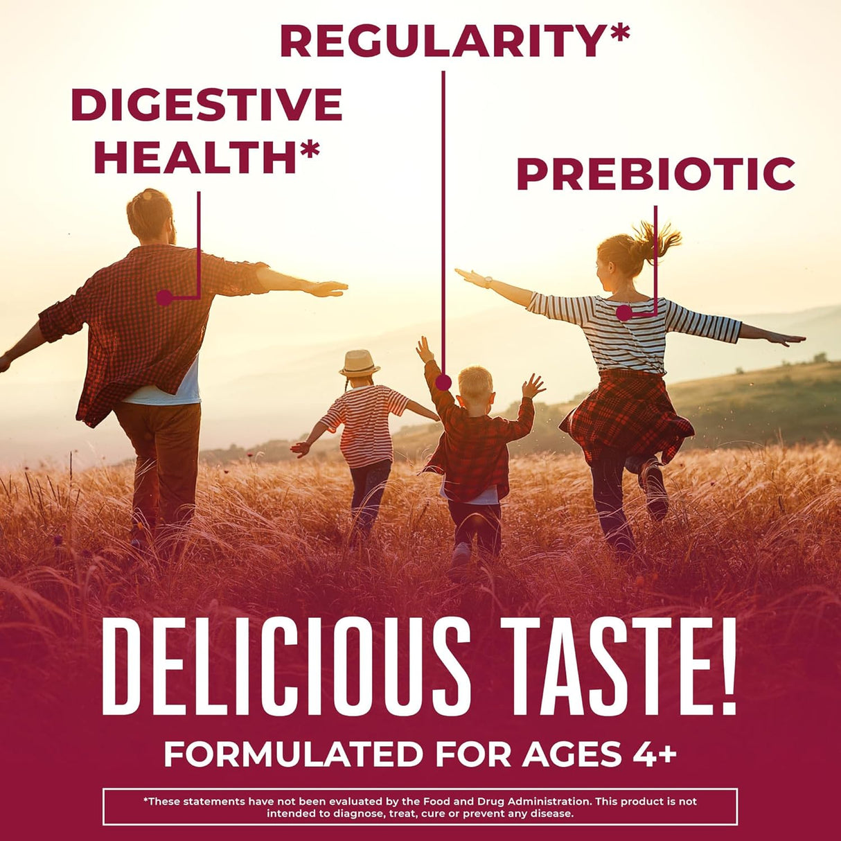 Suplementos de fibra para adultos Suministro de 2 meses