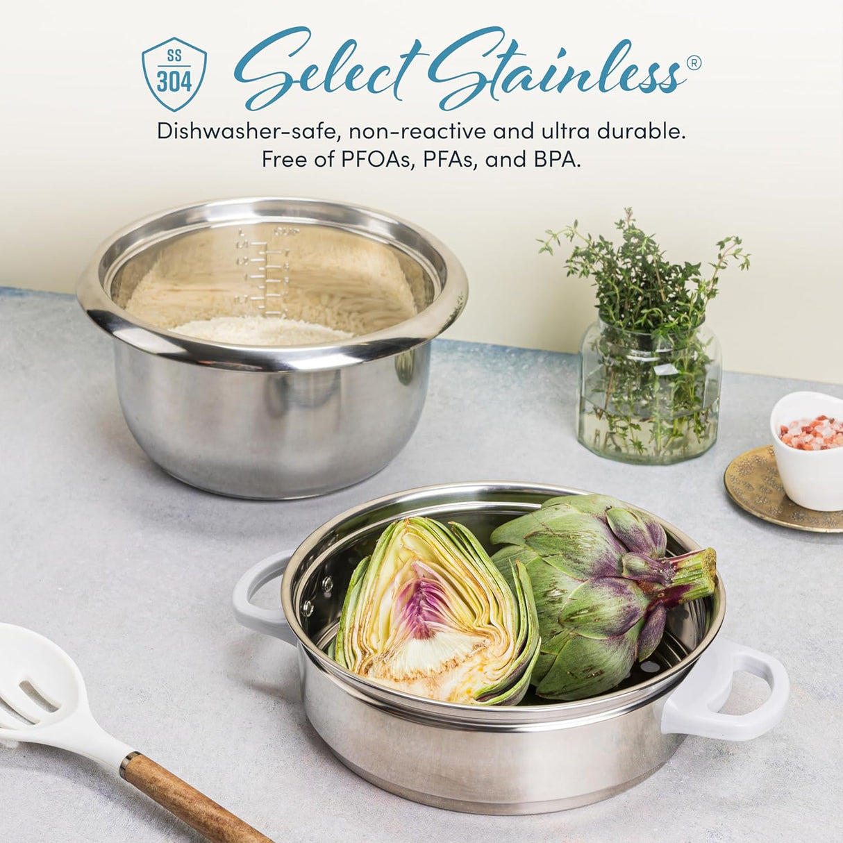 Arrocera y vaporera Aroma, 14 tazas, automática, ARC-757-1SG