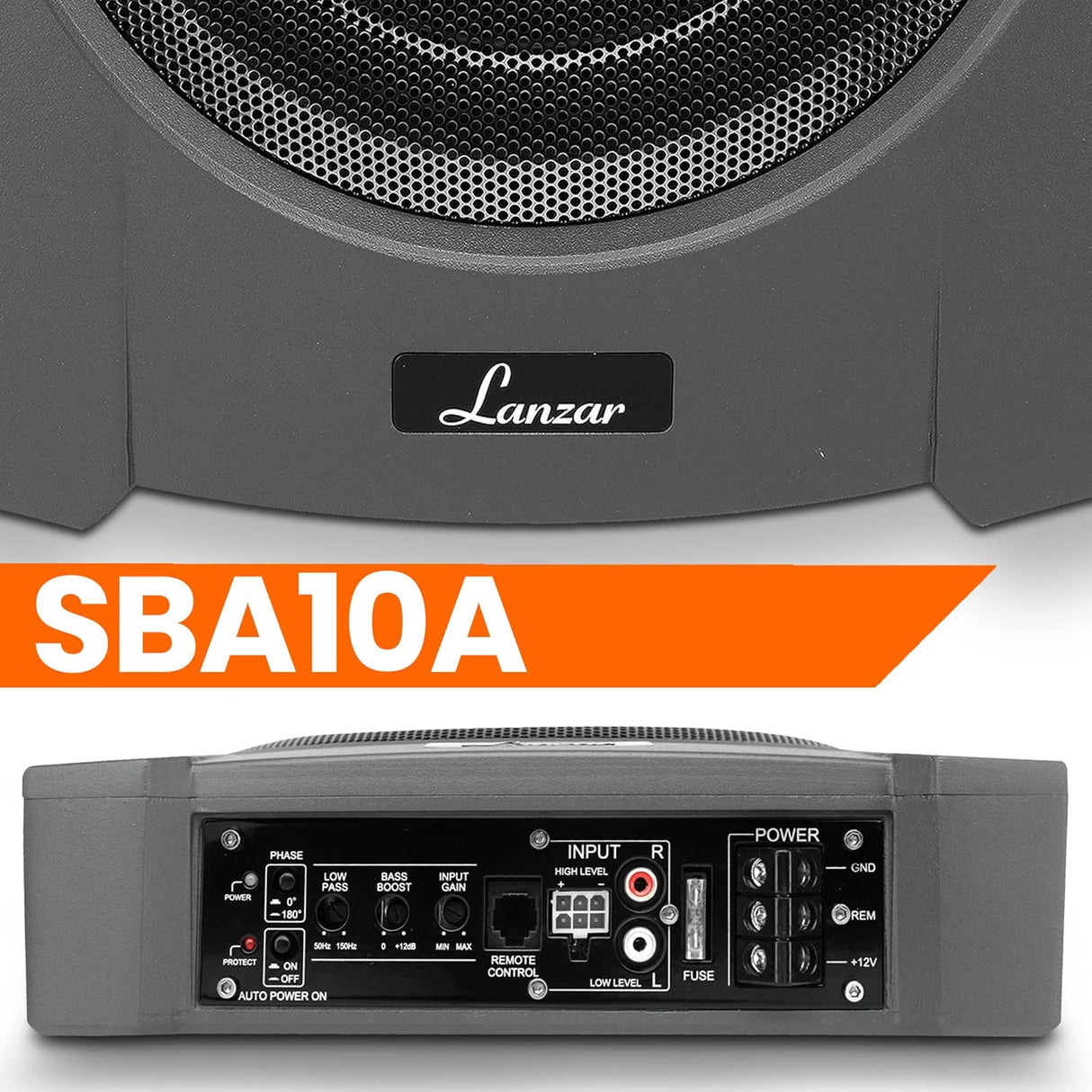 Subwoofer de audio compacto de 900 W LANZAR