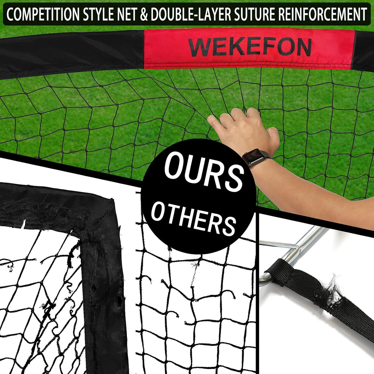 Porteria portatil desarmable para juegos en el patio