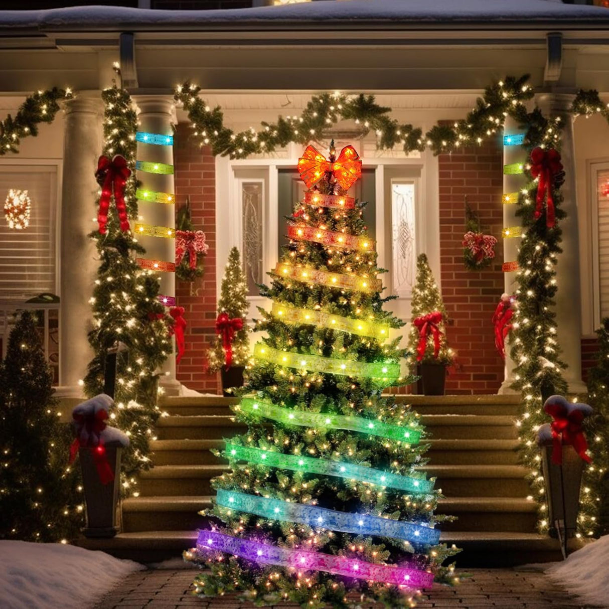 Decoraciones de Árbol de Navidad, 100 LED, 8 Modos, USB/Batería