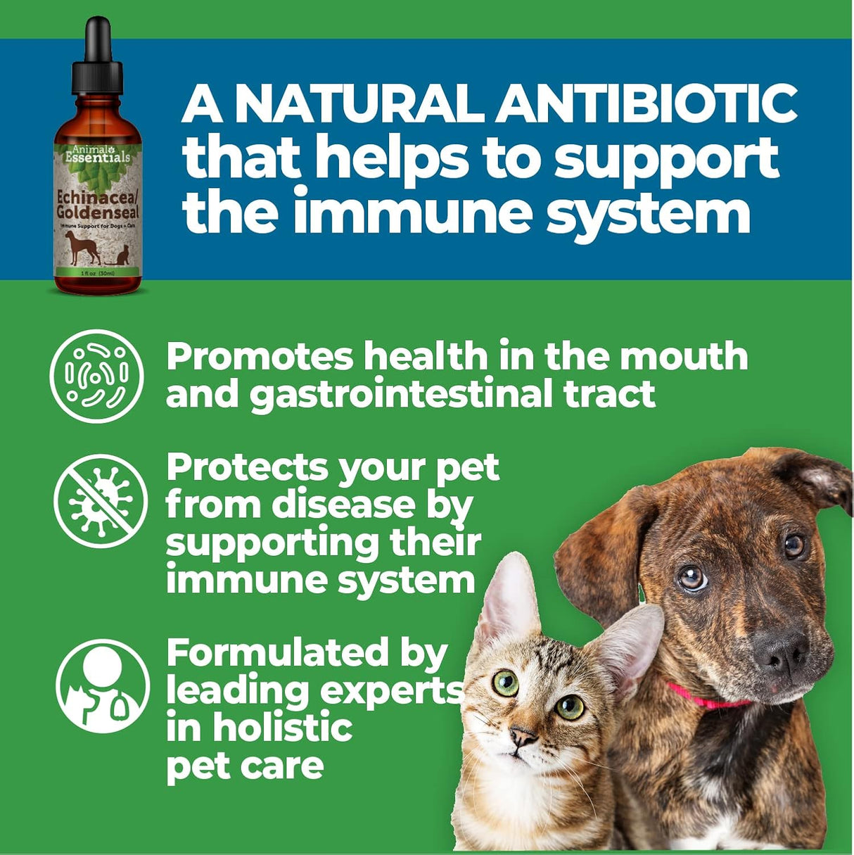 Suplemento Animal Essentials Echinacea Goldenseal 100% orgác