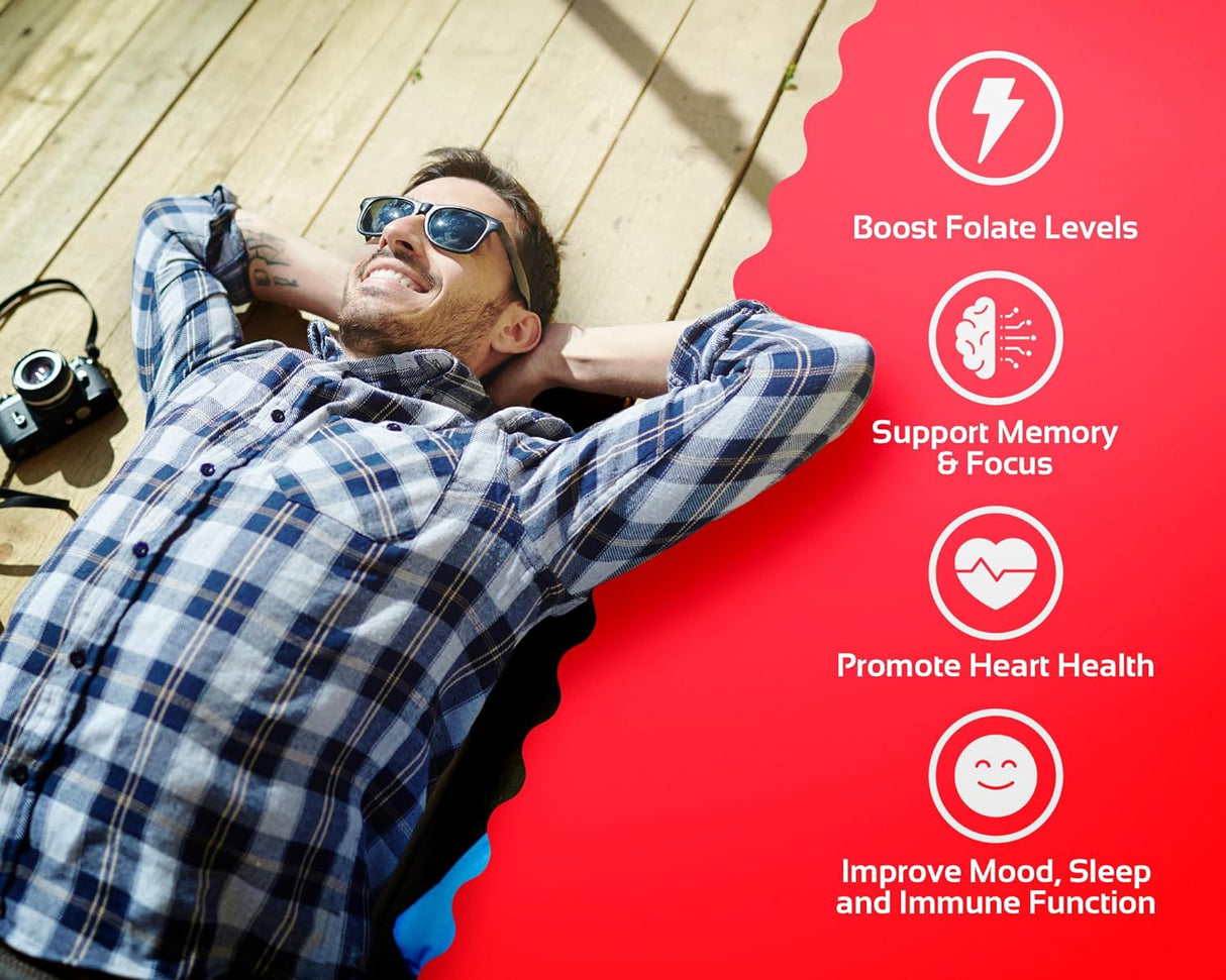 Suplemento CogniTune Gomitas de metilfolato: L-metilfolato