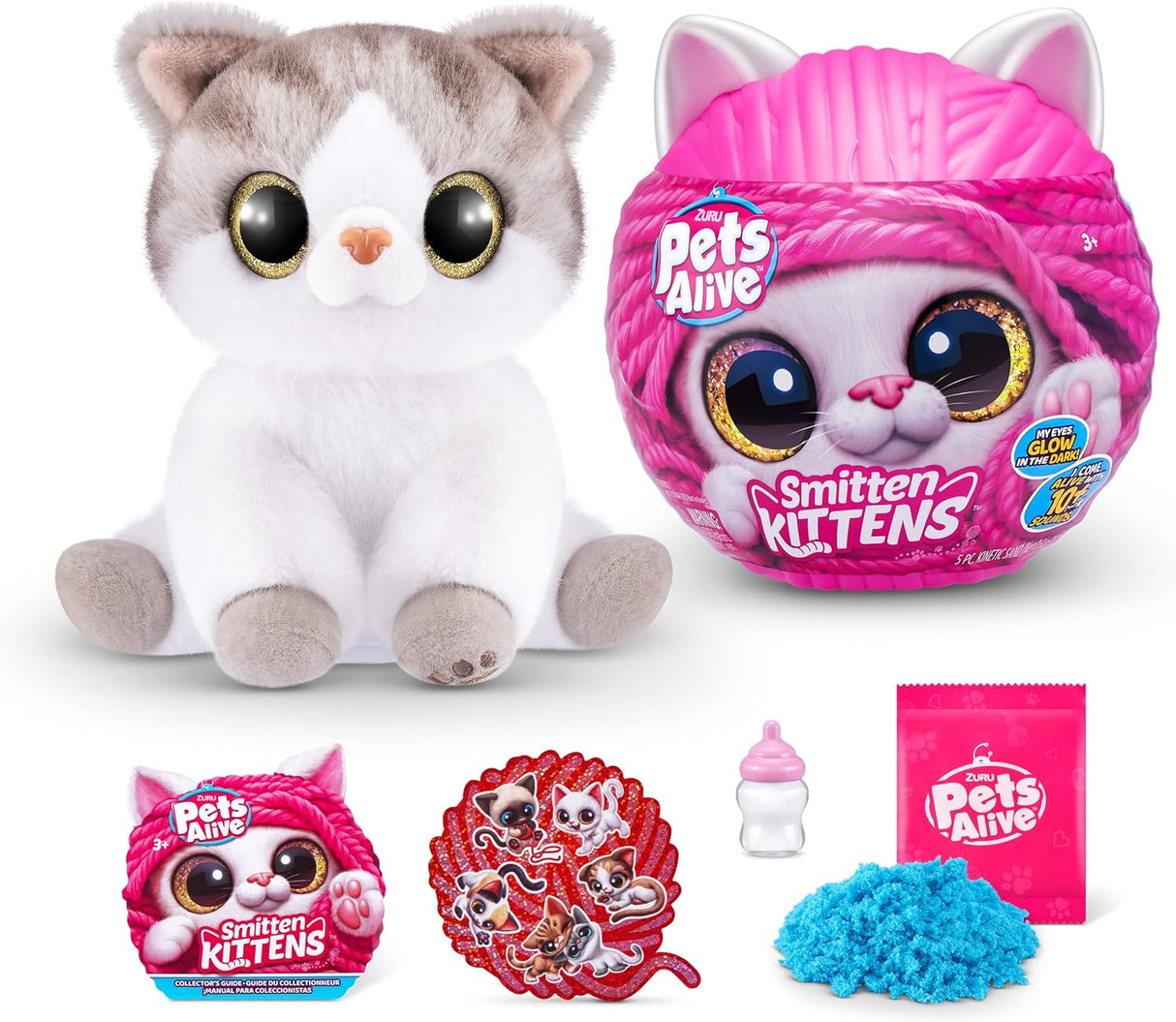 Muñeca Interactiva Smitten Kittens de ZURU con 10 Sonidos