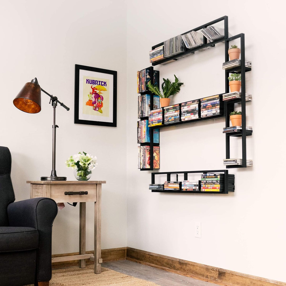 Estantes flotantes para pared, almacenamiento de juegos, set de 5