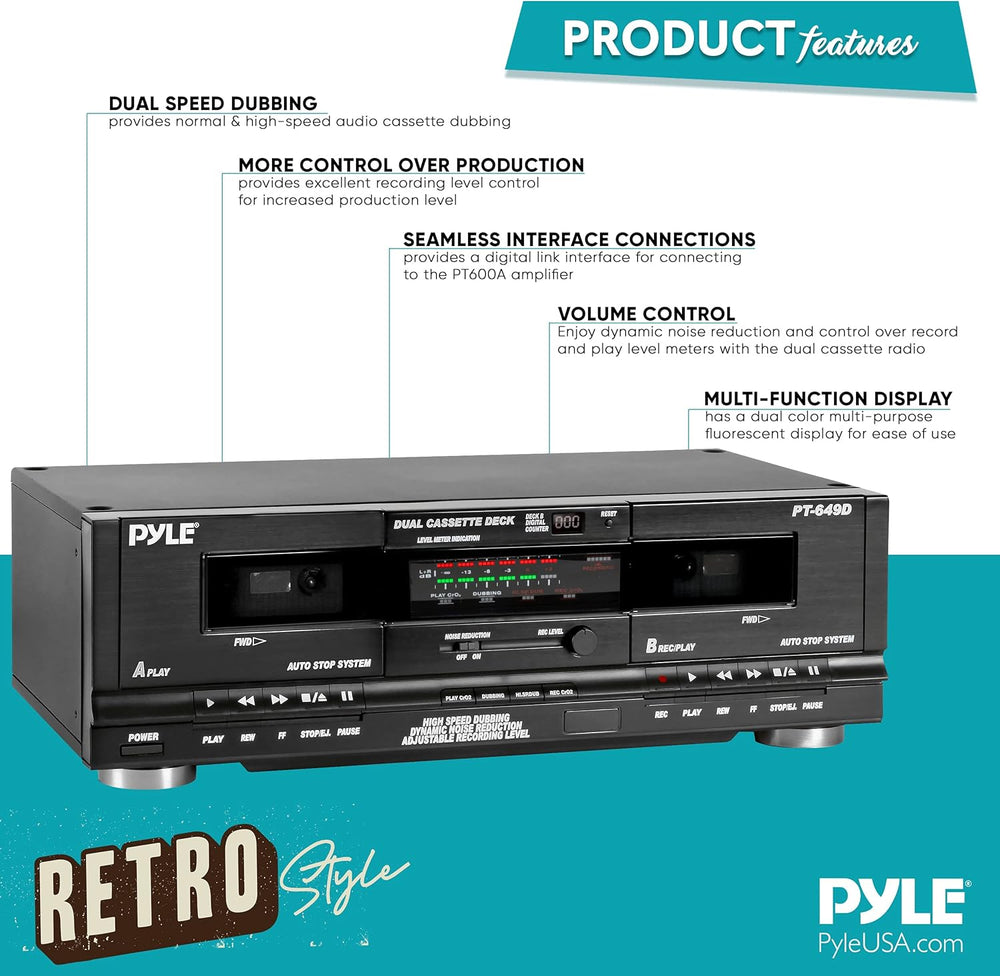 Amplificador de sonido PYLE-HOME PT659DU.5