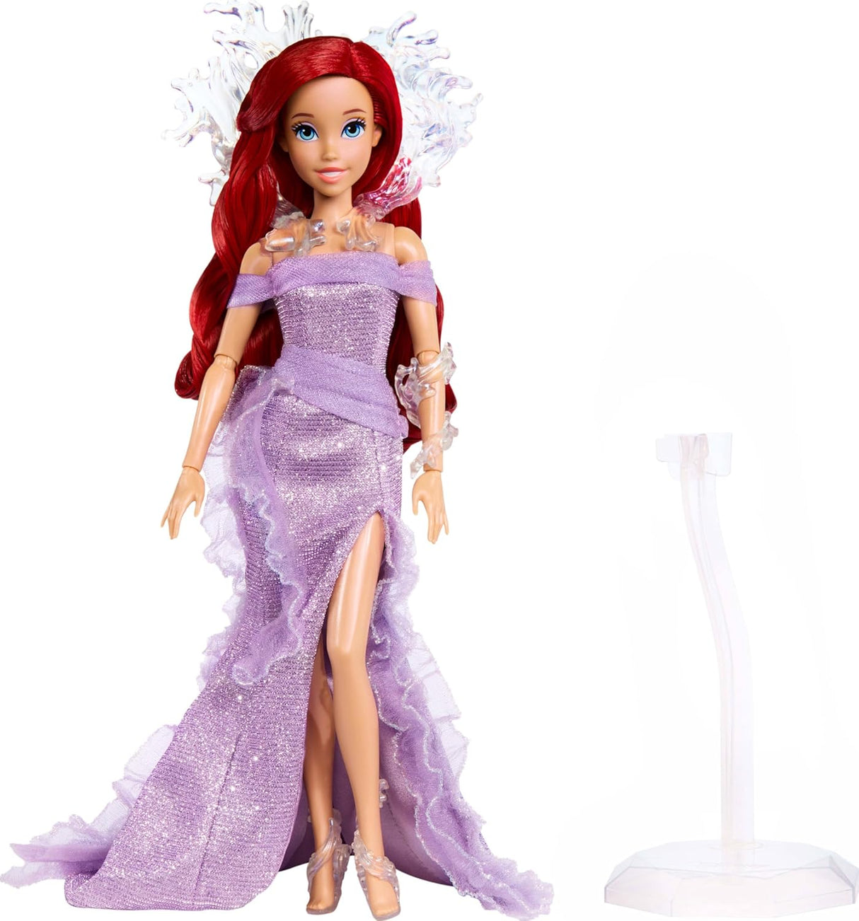 Muñeca Ariel La Sirenita Mattel con soporte, 35 aniversario