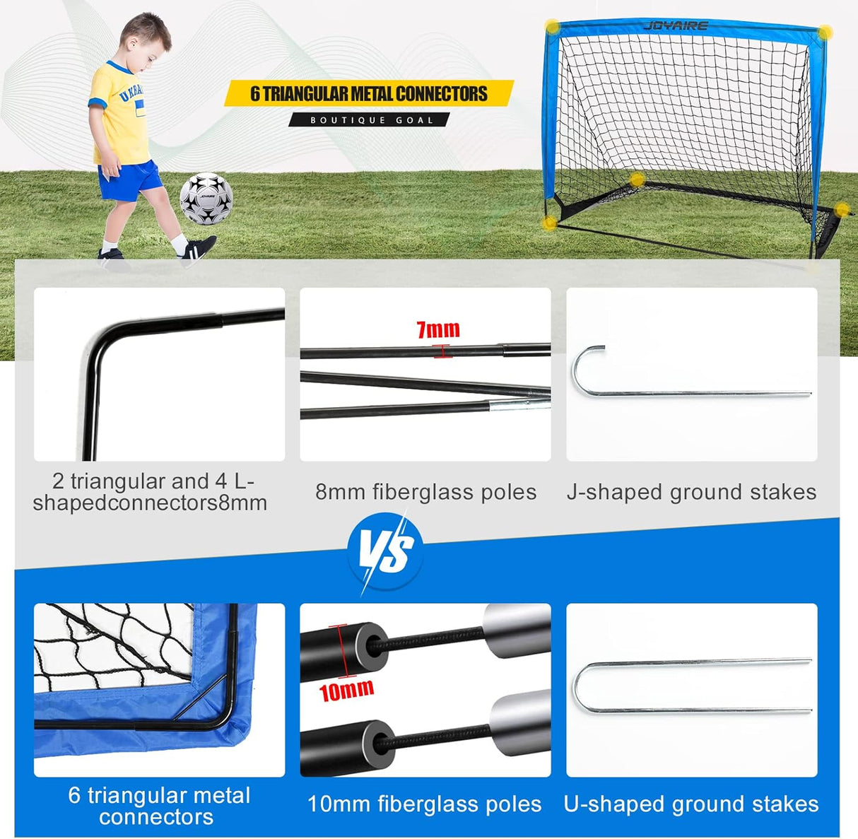 Porterías de fútbol para patio trasero para niños JOYAIRE