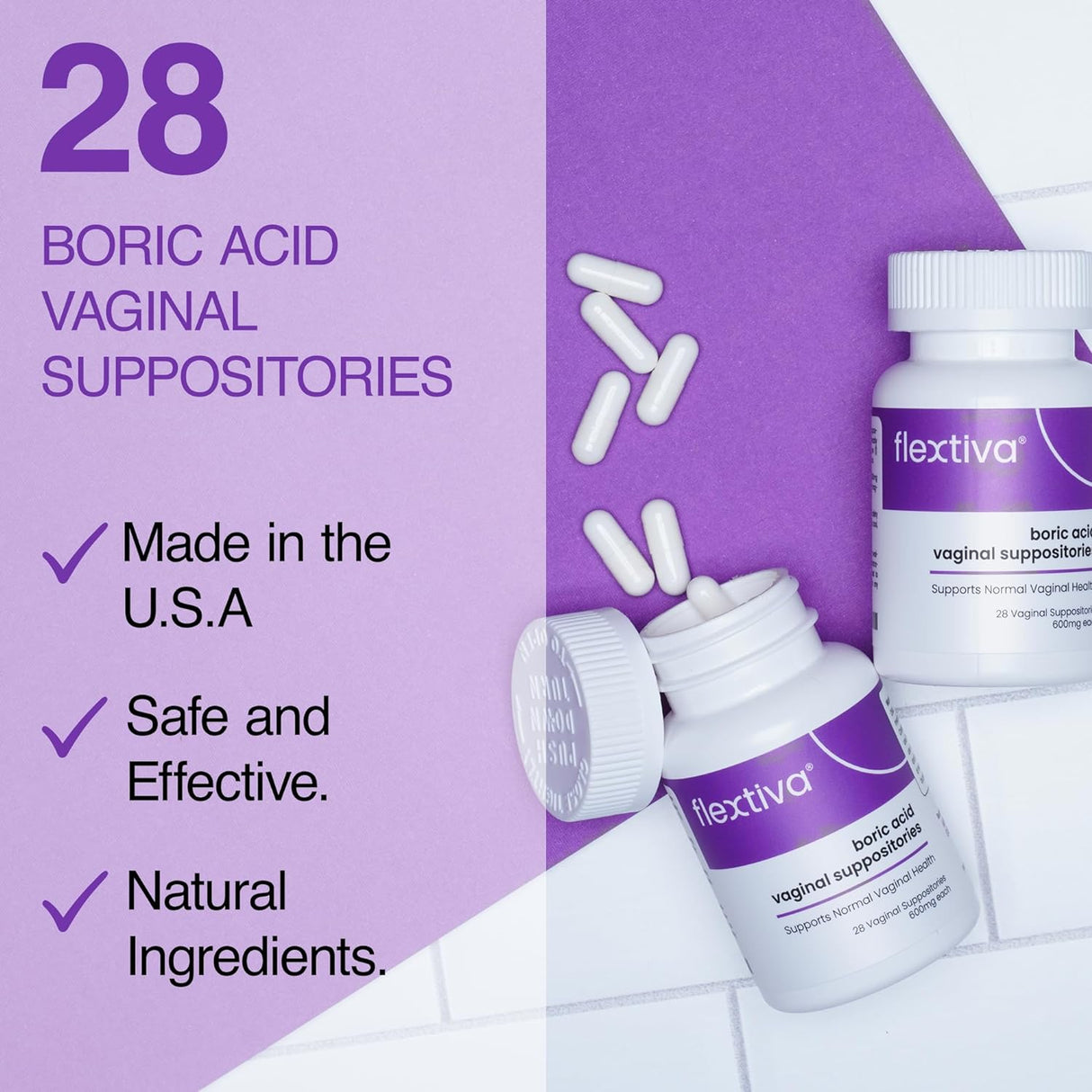 Suplementos píldoras de ácido bórico para mujeres de pH