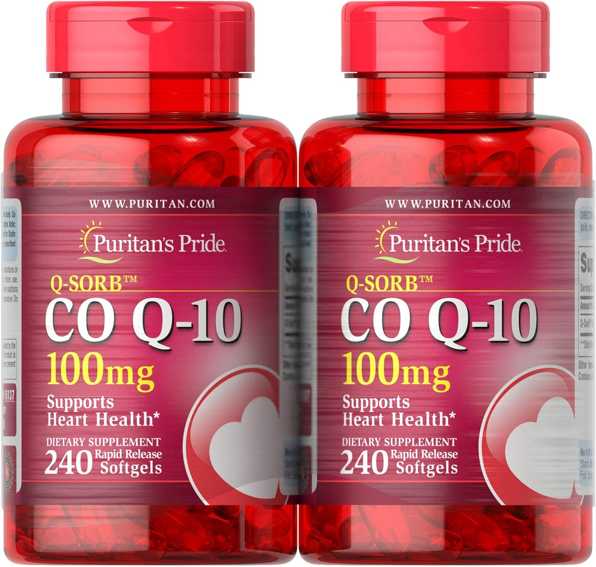 Suplemento CoQ10 Qsorb 100 mg Apoyo para la Salud Cardíaca