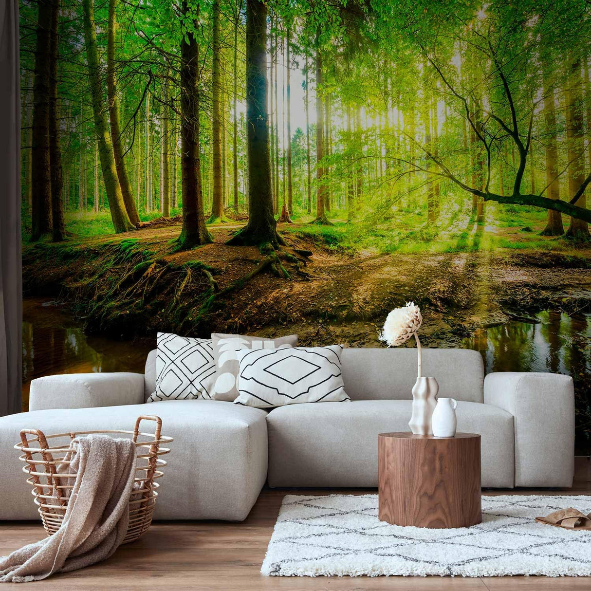 Mural Autoadhesivo Artgeist Bosque 116x83 in c-B-0241-a-a