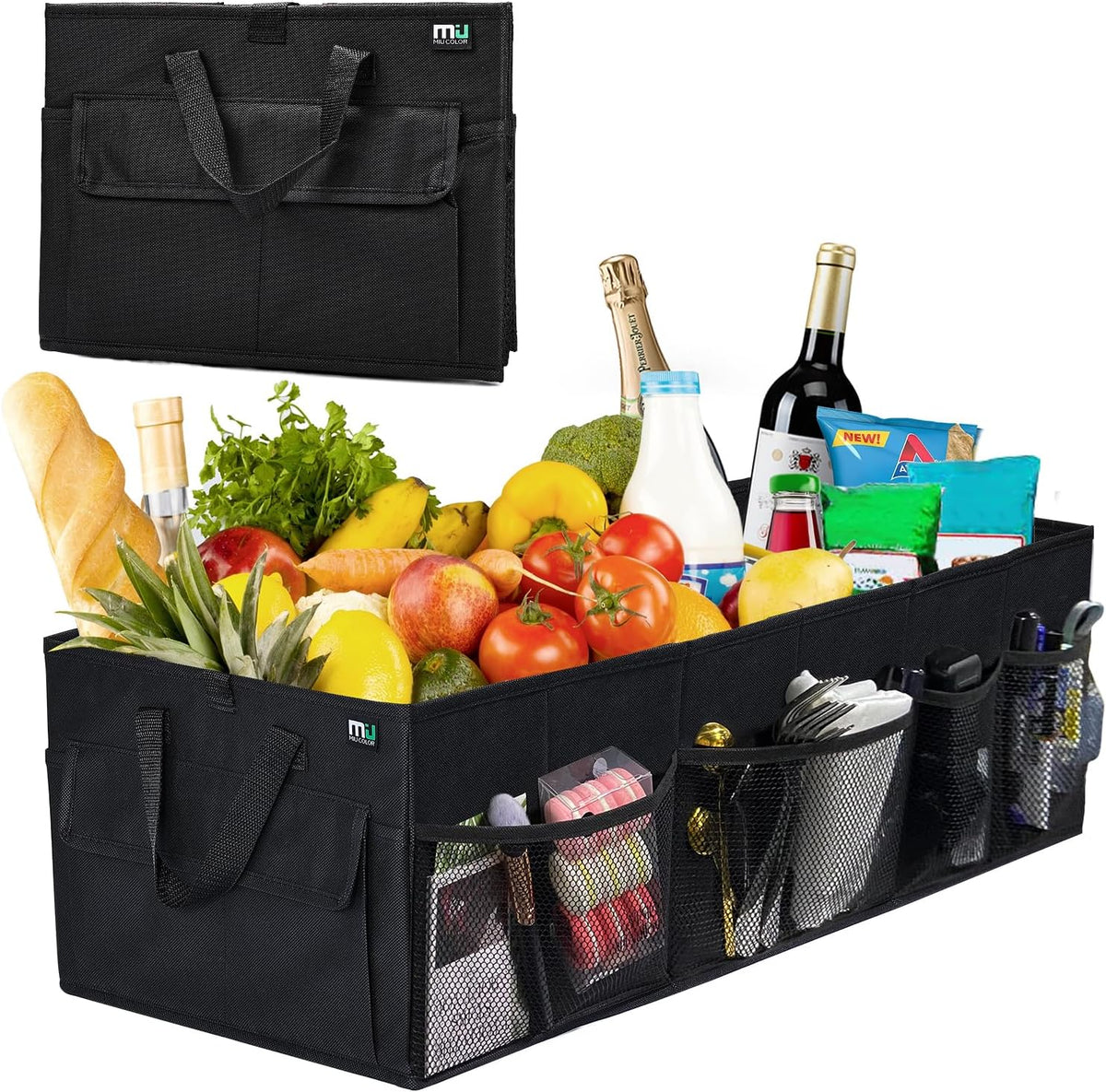 Organizador de Maletero MIU COLOR, Capacidad 70L, 12 Bolsillos