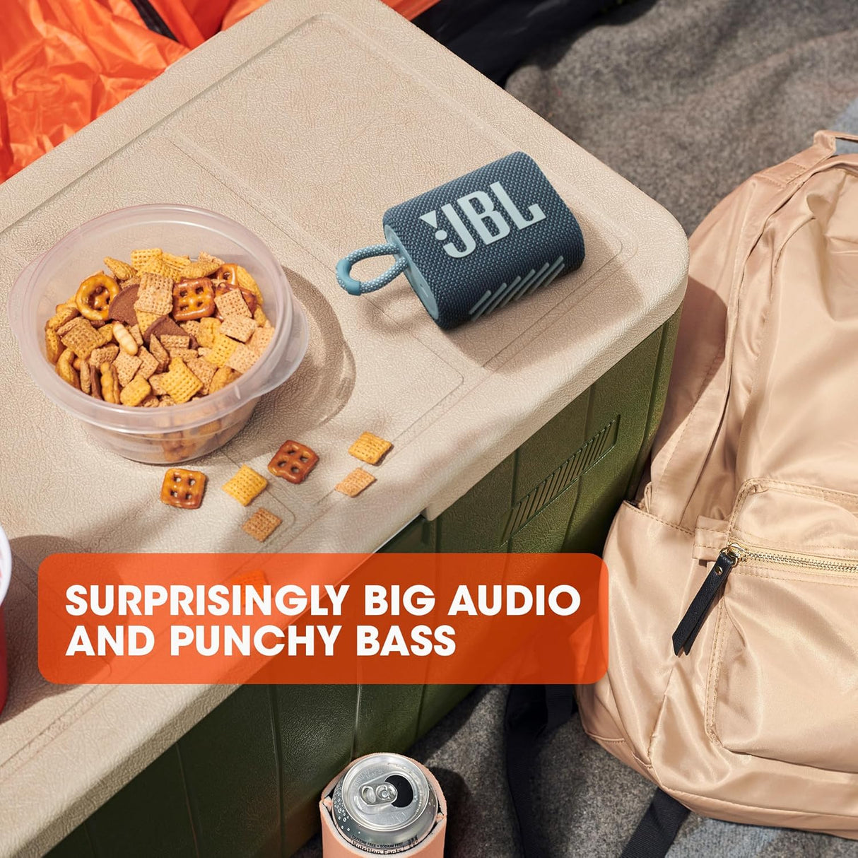 JBL Go 3: Altavoz portátil, Bluetooth, impermeable - JBLGO3