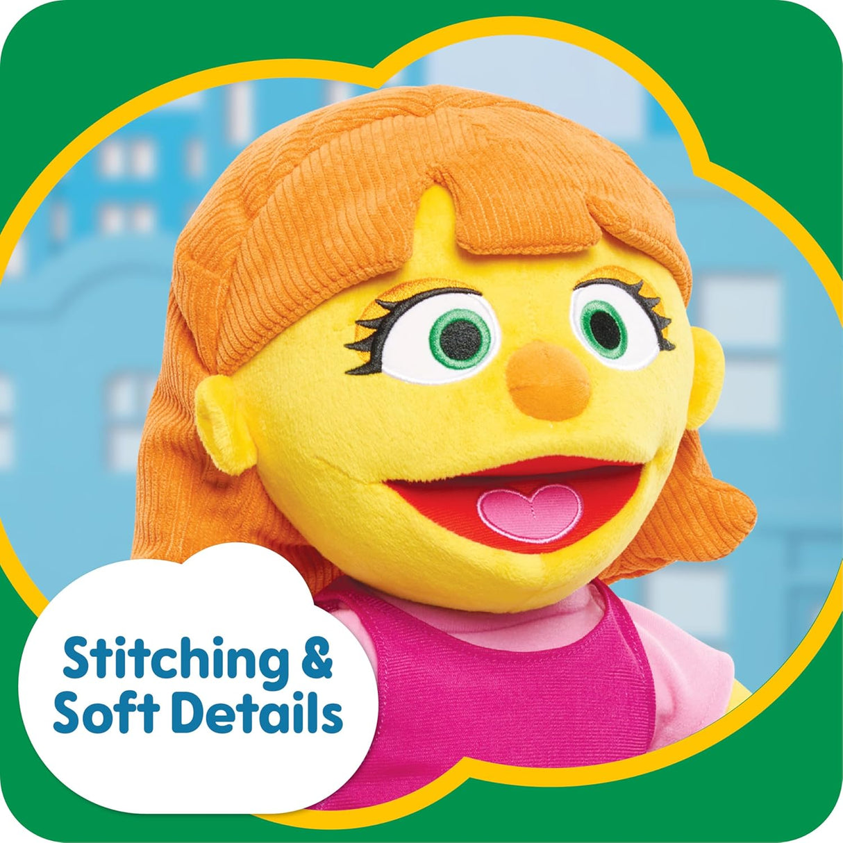 Muñeca Julia Grande de Peluche 18 - Sesame Street, Suave y Jugar