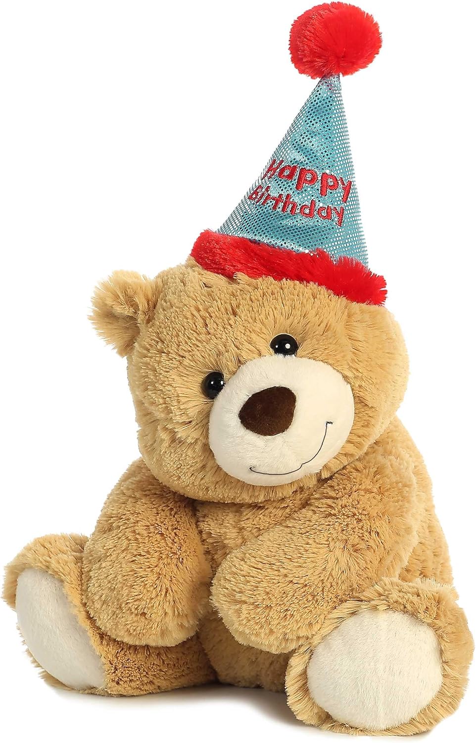 Oso de cumpleaños Snuggly Aurora - 12 pulgadas - Compañero reconfortante