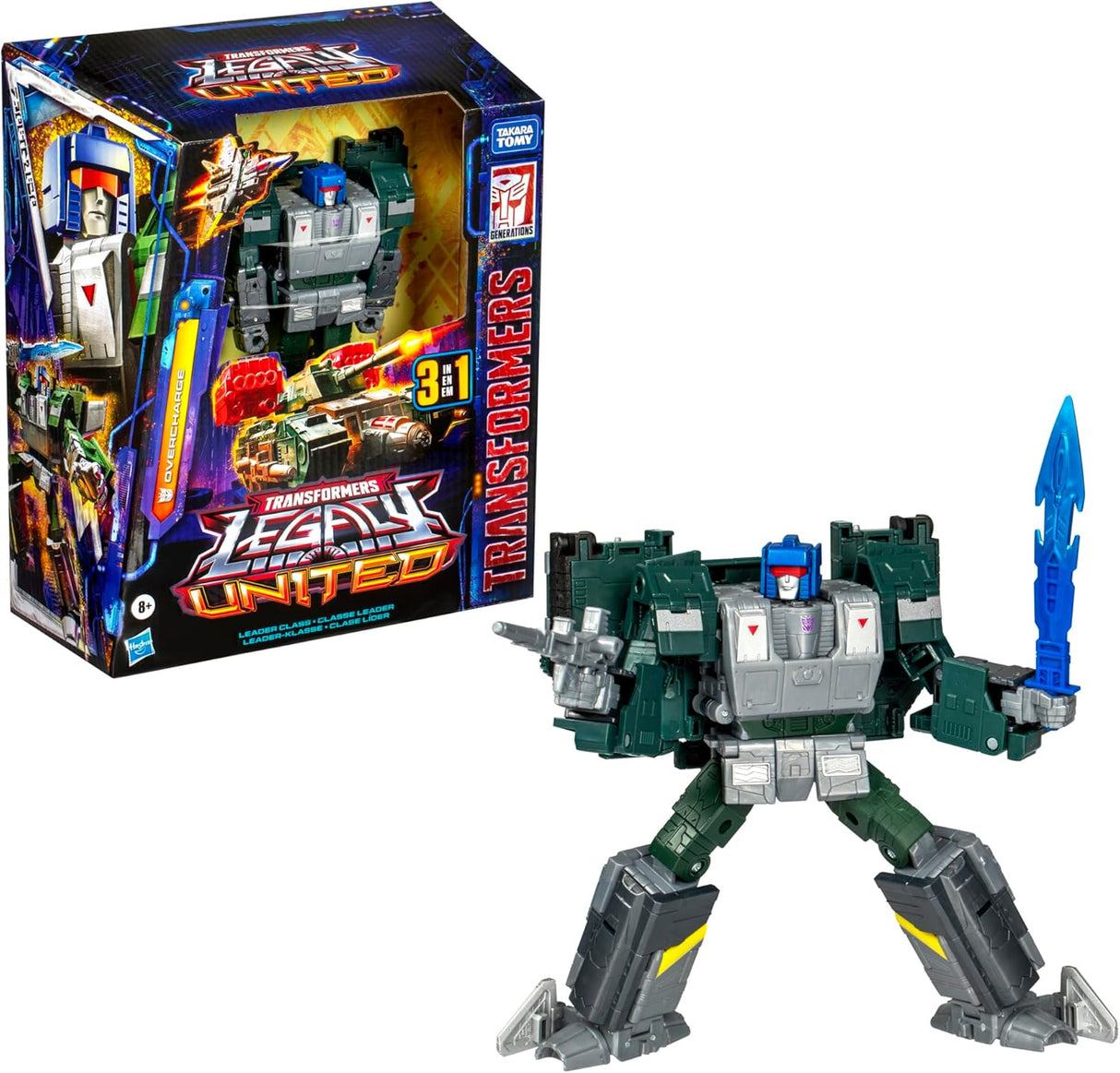 Transformers Legacy United Overcharge, figura de acción 7.5