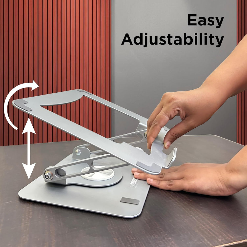 Soporte Ajustable para Laptop, Marca XYZ, Altura Regulable, Modelo A1