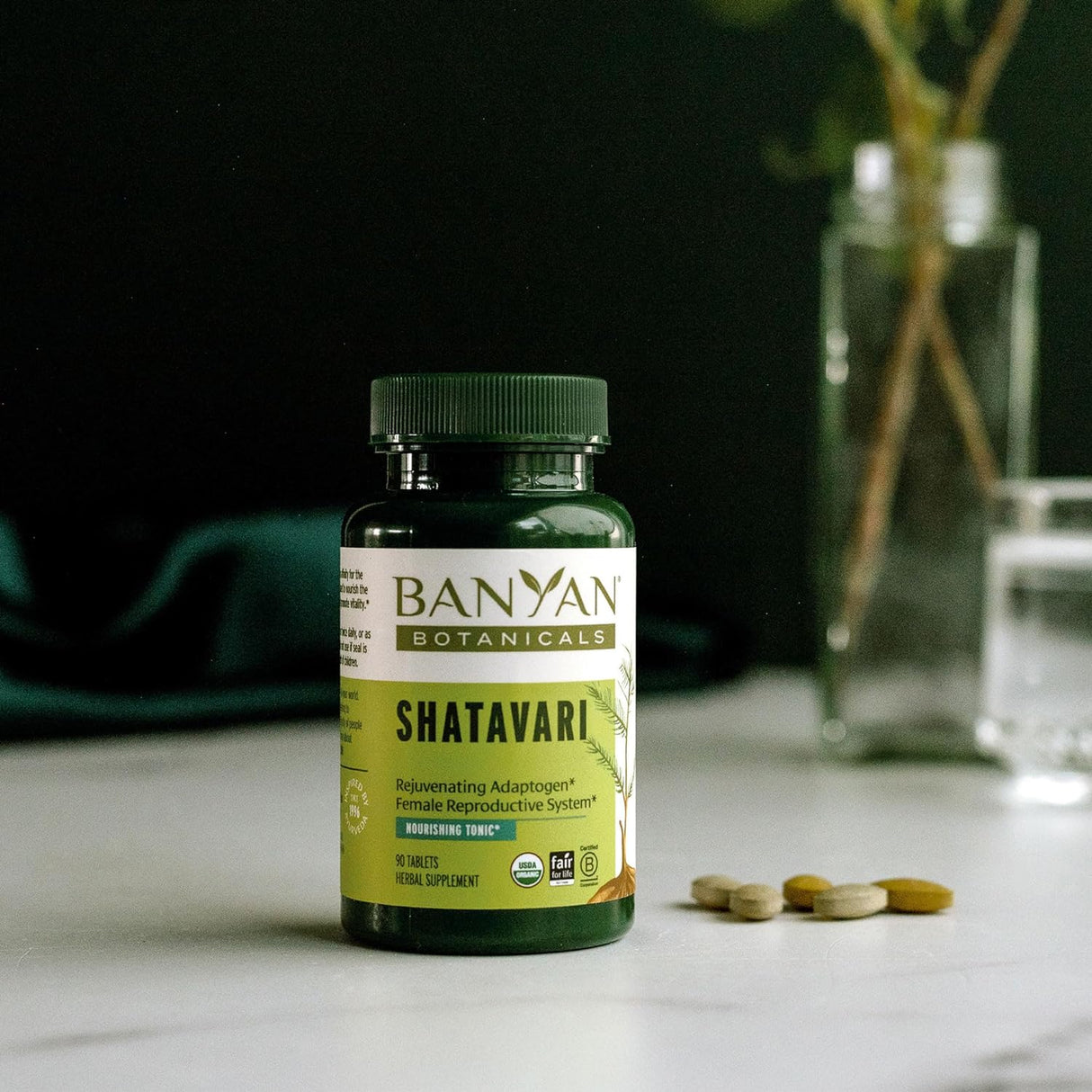 Banyan Botanicals Shatavari Tablets Raíz de espárragos 90u