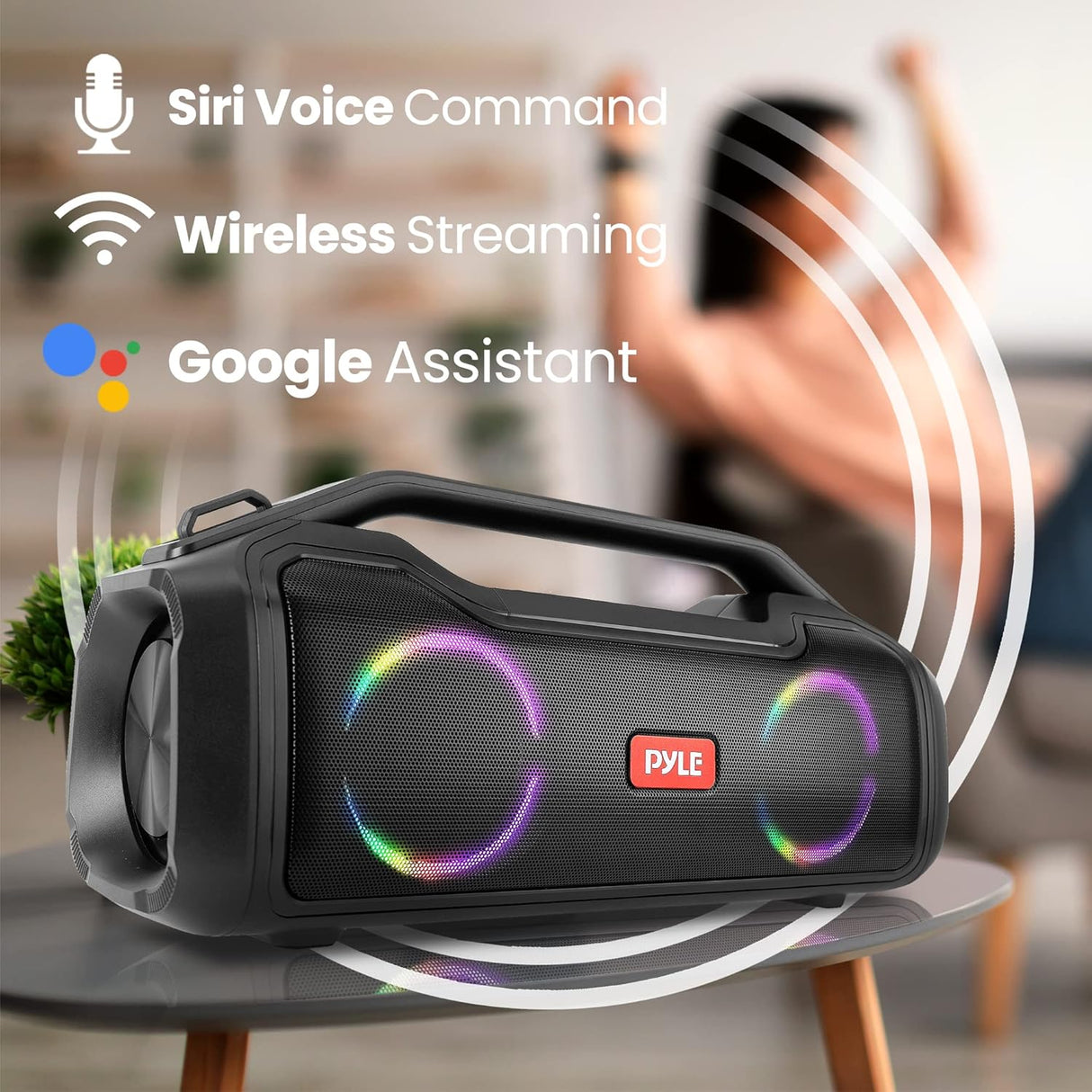 Parlante Portátil inalámbrico portátil PYLE-HOME PSBWP4