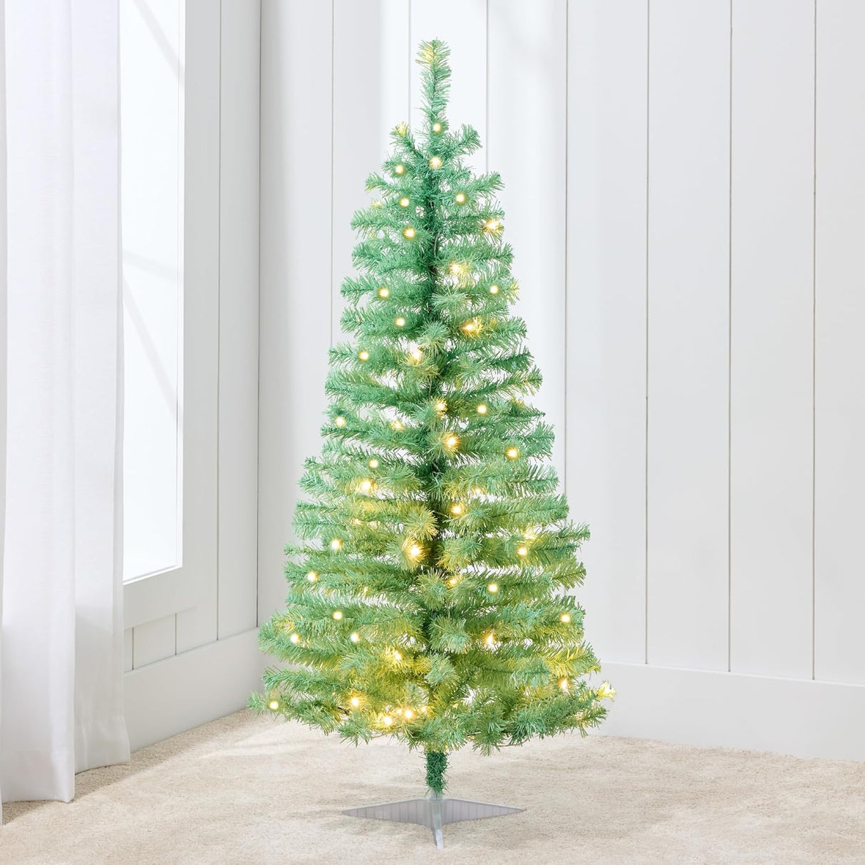Árbol de Navidad de 4ft Best Choice Products con luces LED