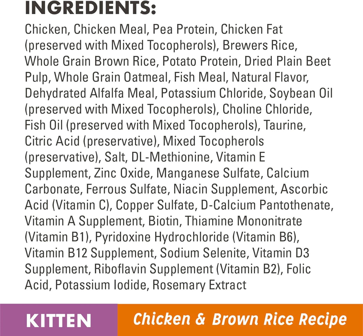 NUTRO WHOLESOME ESSENTIALS - Alimento seco natural para gatos para el desarrollo temprano, receta de pollo y arroz integral criado en granja, bolsa de 3 libras