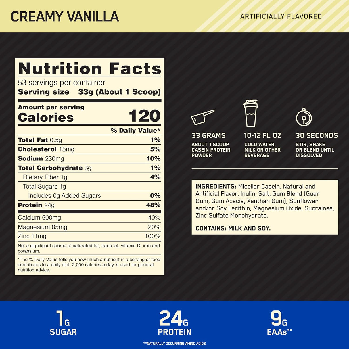 Suplementos Alimenticios Proteína caseína