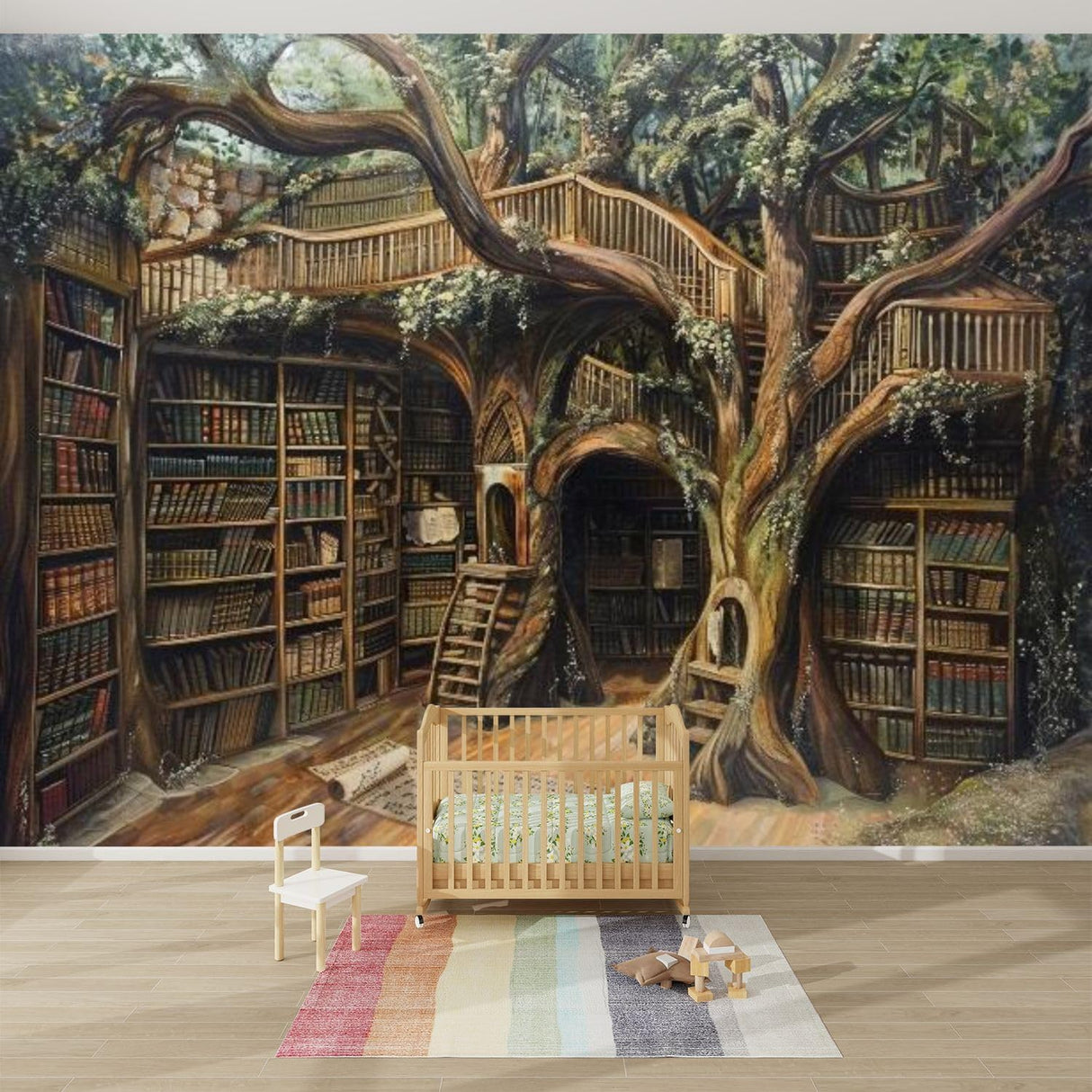 Mural 3D de Libros Medievales, Peel and Stick, 100x144 pulgadas