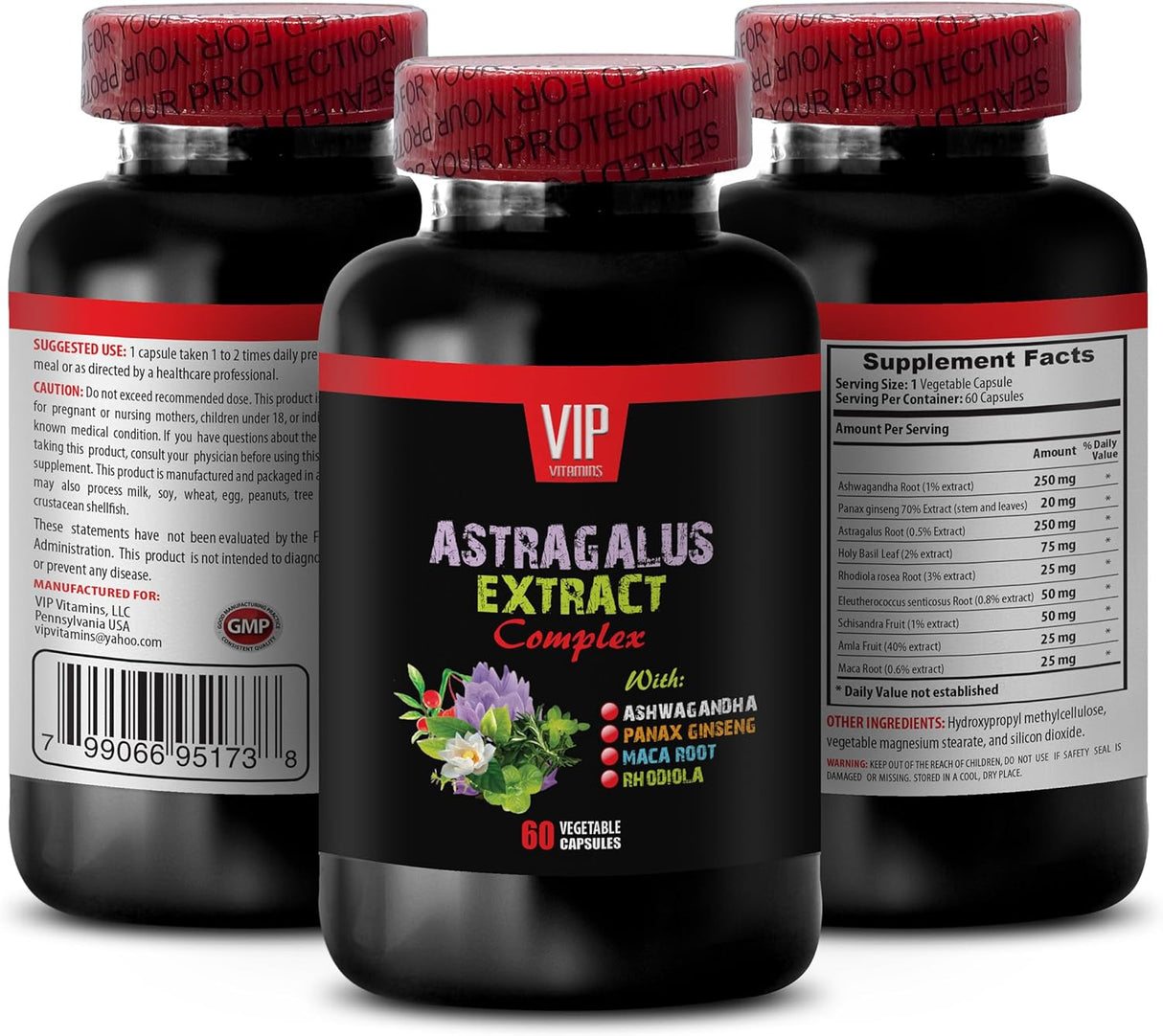 Suplemento COMPLEJO DE EXTRACTO DE ASTRAGALO con Ashwagandha