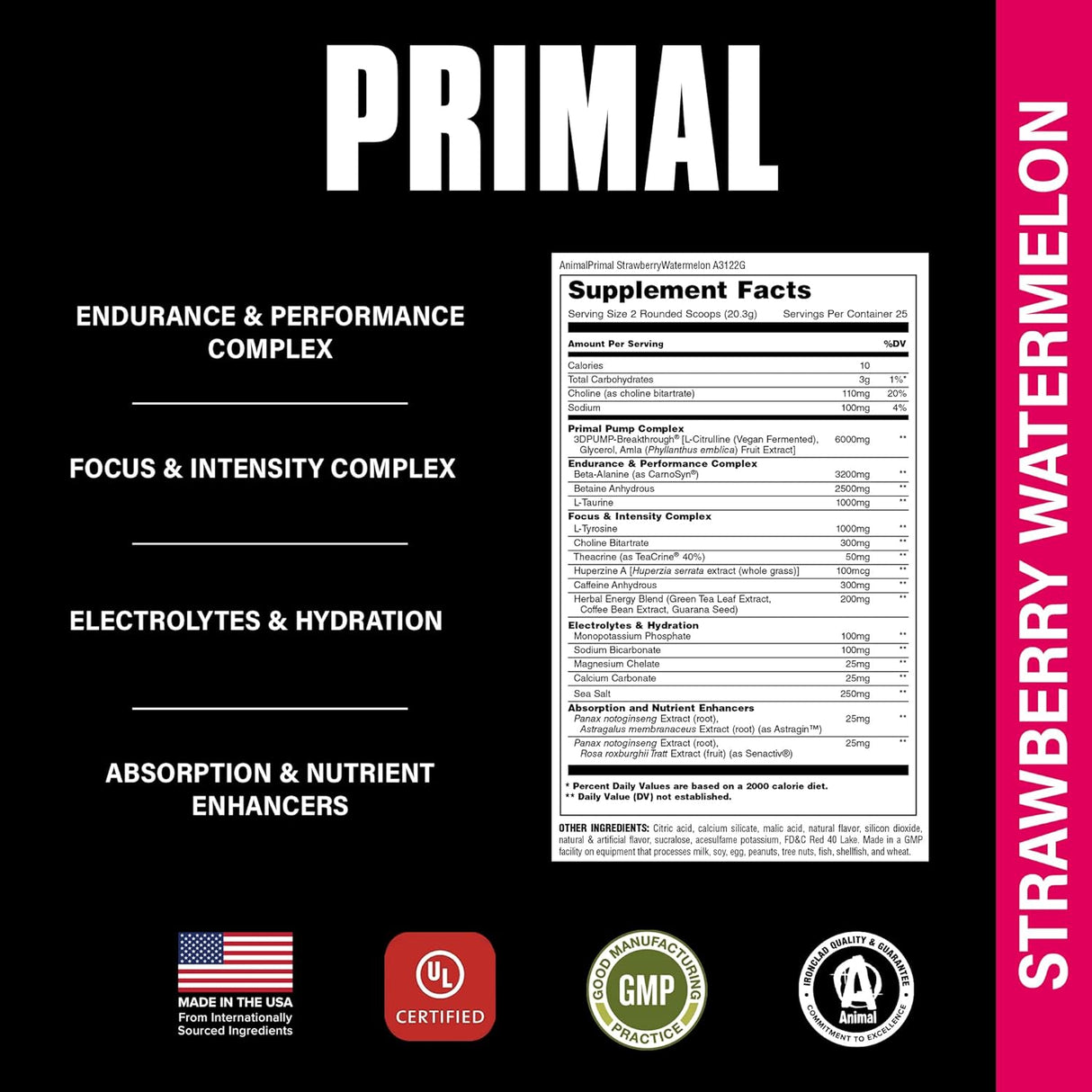 Suplementos Alimenticios Animal Polvo preentrenamiento