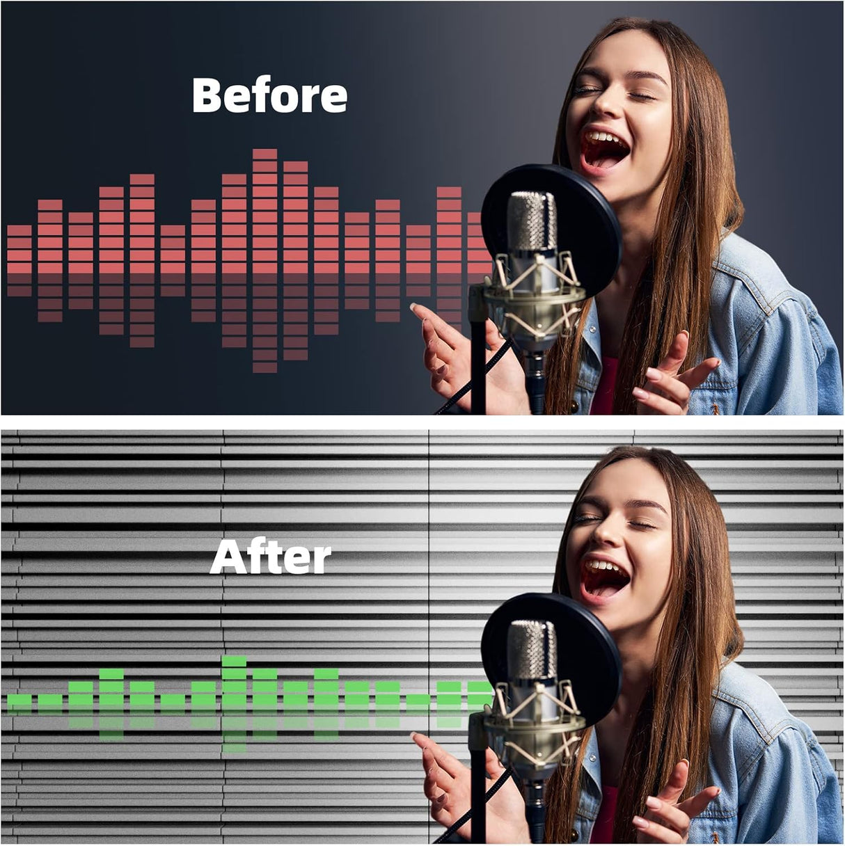 Paneles Acústicos Autoadhesivos LIGHTDESIRE 12 Piezas 12x12x2