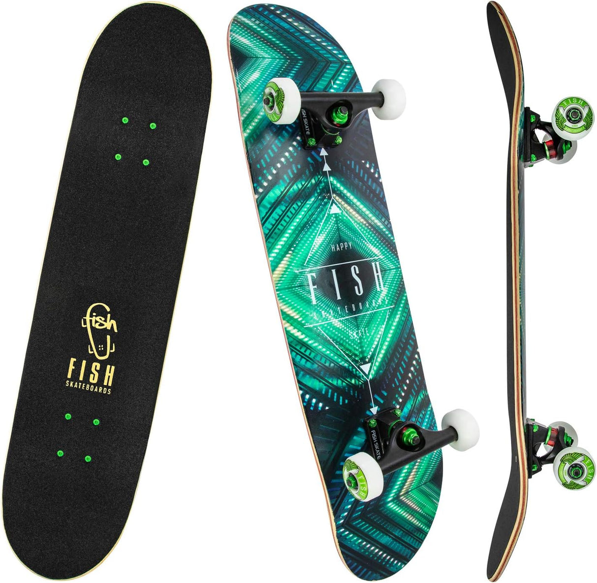 Patineta Completa 31''x8'', Madera de Arce, Doble Kick