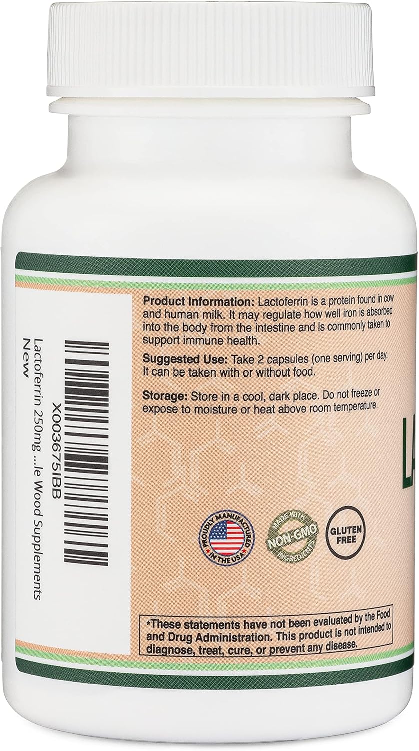 Suplemento lactoferrina 250 mg por porción (60 cápsulas)