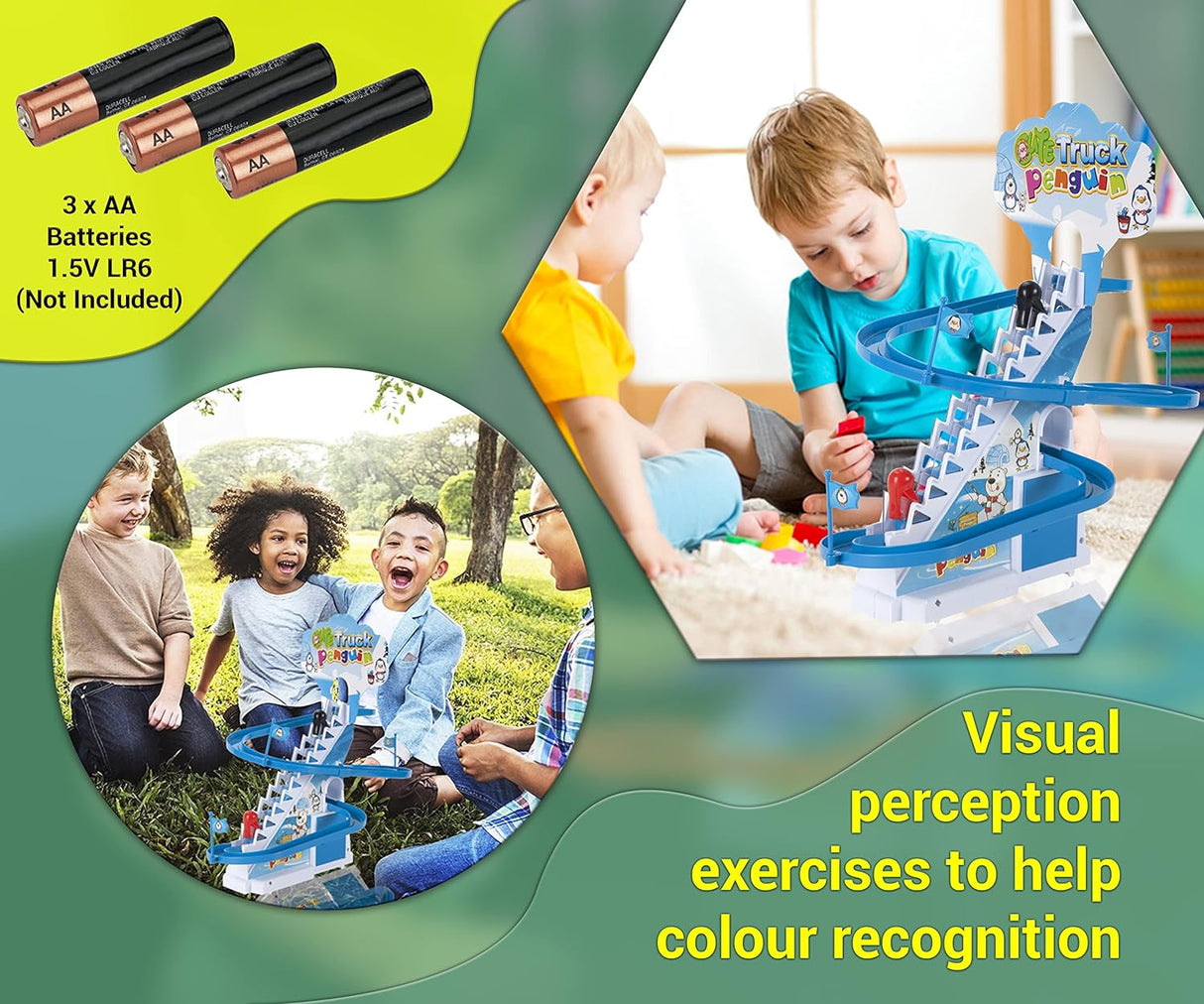 Juego de Carrera de Pingüinos ARSUK con Música y Luces LED