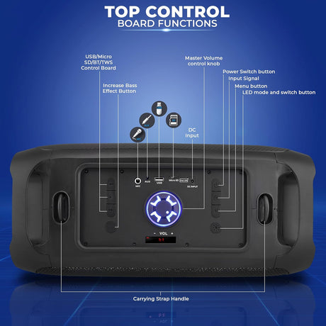 Altavoz inalámbrico portátil PYLE-PRO PPHP652B