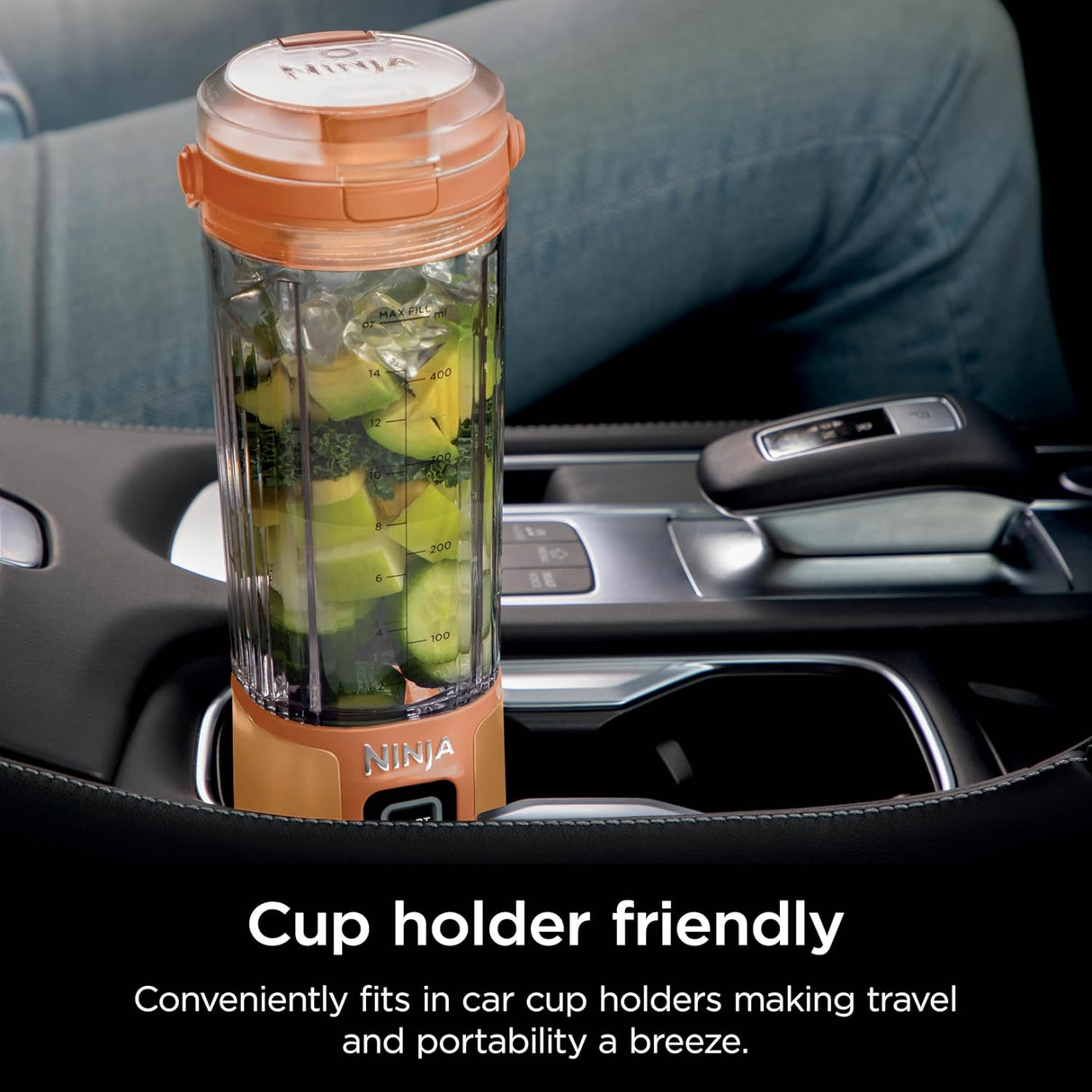 Licuadora portátil Ninja, 18oz, recargable USB-C, BC151AO