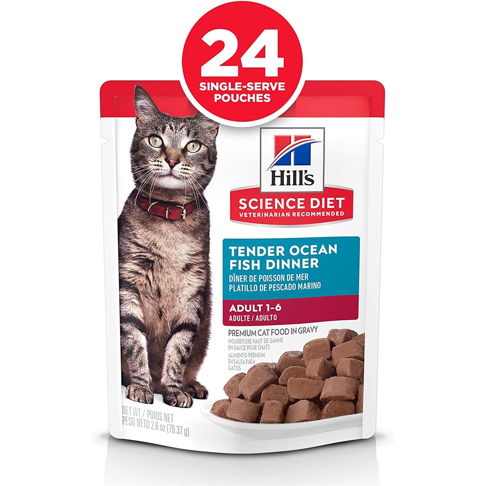 Alimento húmedo para gatos adultos pescado de océano