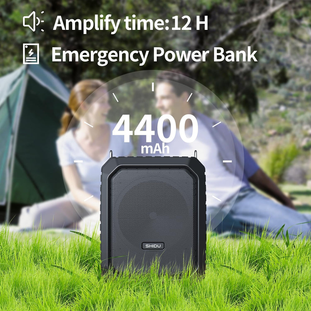 Amplificador de Voz Portátil 18W Micrófono Batería 4400mAh