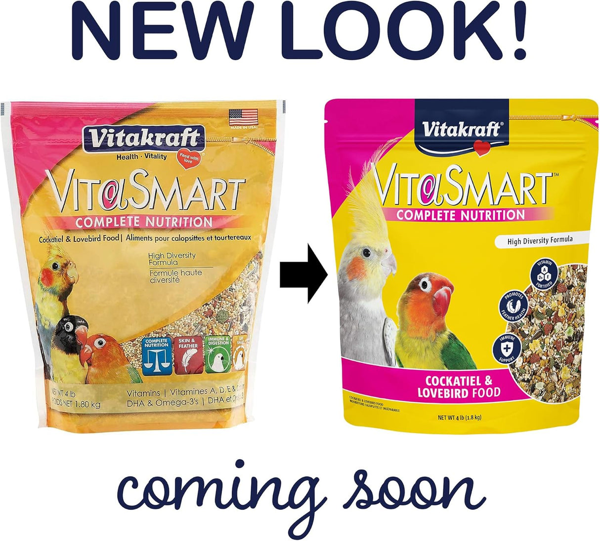 Alimento para cacatúas y tortolitos fortificados vitaminas