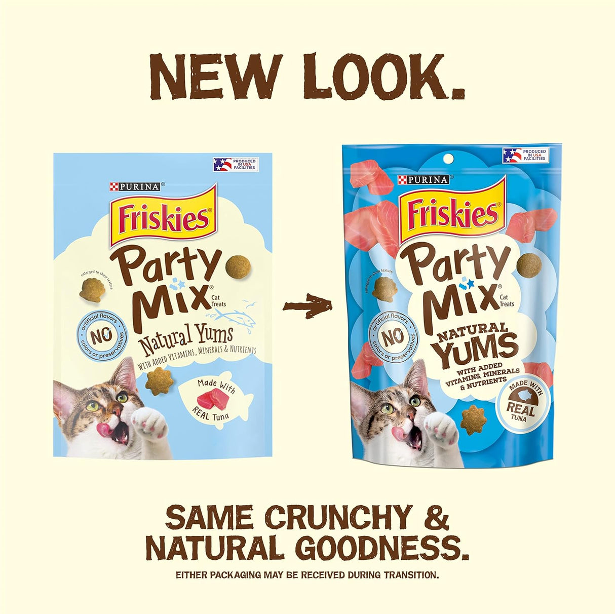 Golosinas naturales para gatoss con atún silvestre 10 Bolsa